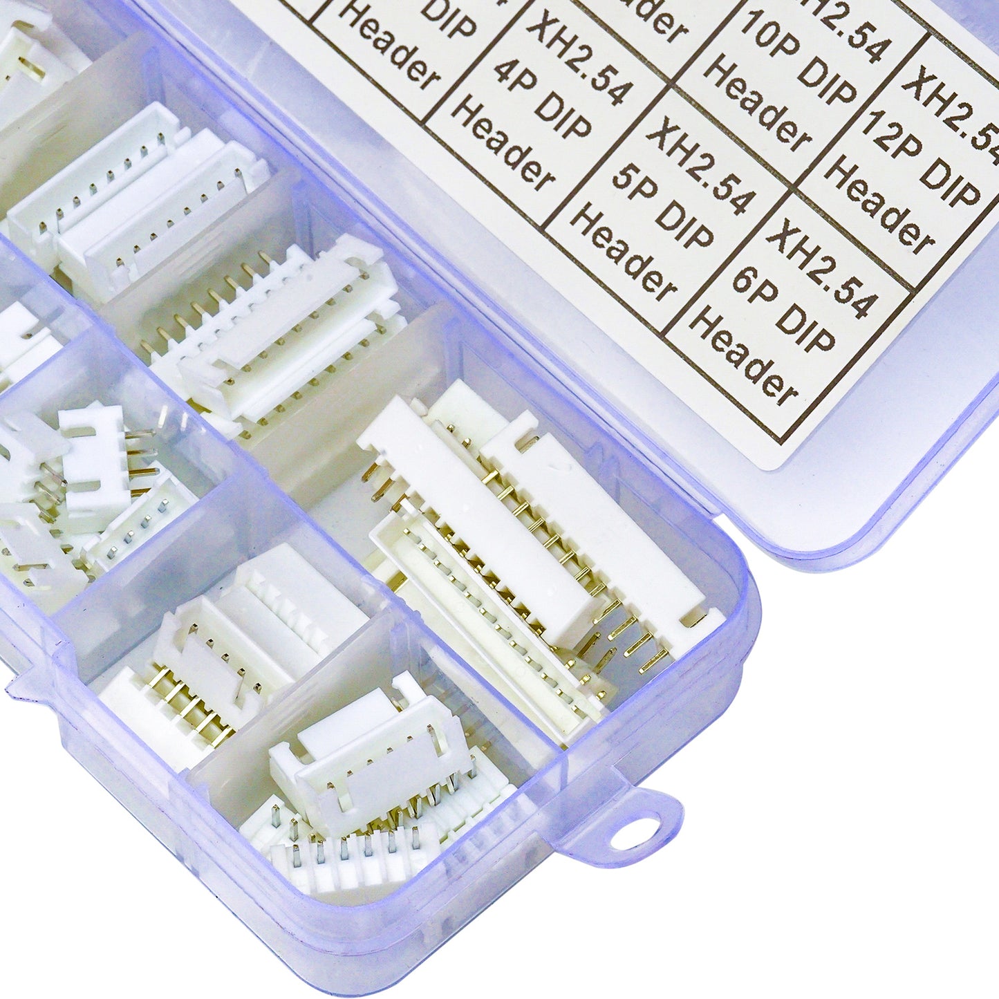 Variety pack of JST XH2.5 DIP headers and 2.54mm socket adapters for electronics and DIY projects