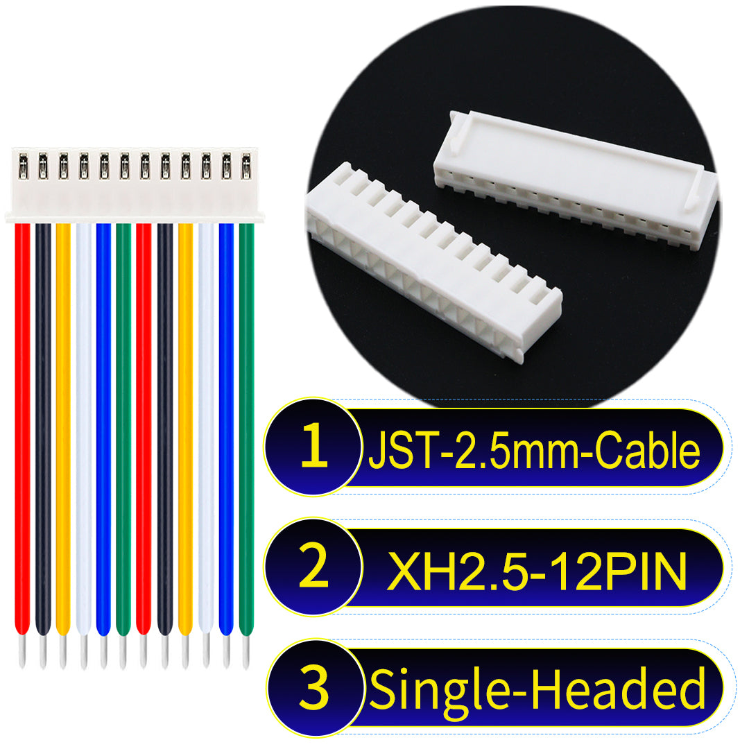 JST_XH_12Pin_Single-Headed_Cable