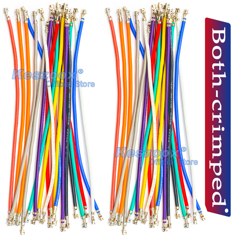 JST XH 2.5mm female both sided pre-crimped terminal silicone cable