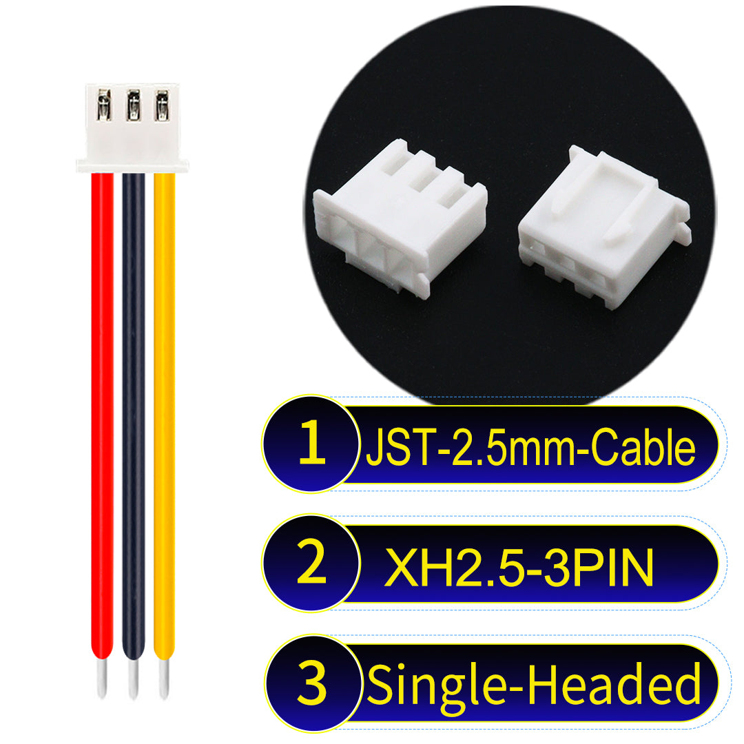 JST_XH_3Pin_Single-Headed_Cable