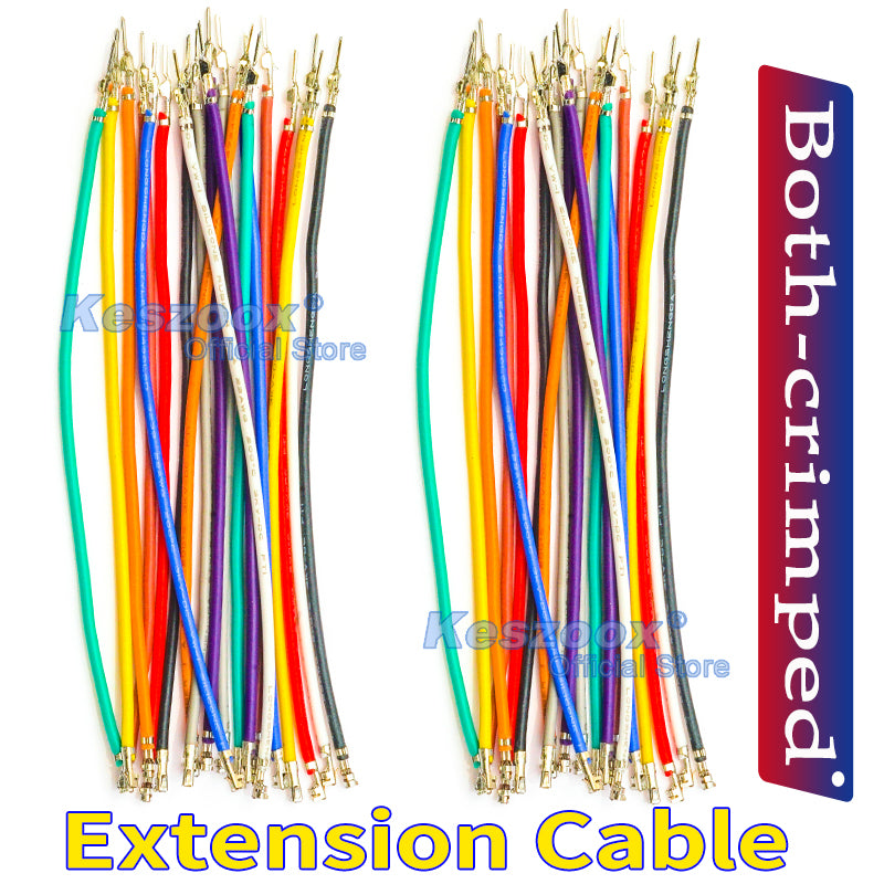 JST XH extension cable, male-female extension silicone cable