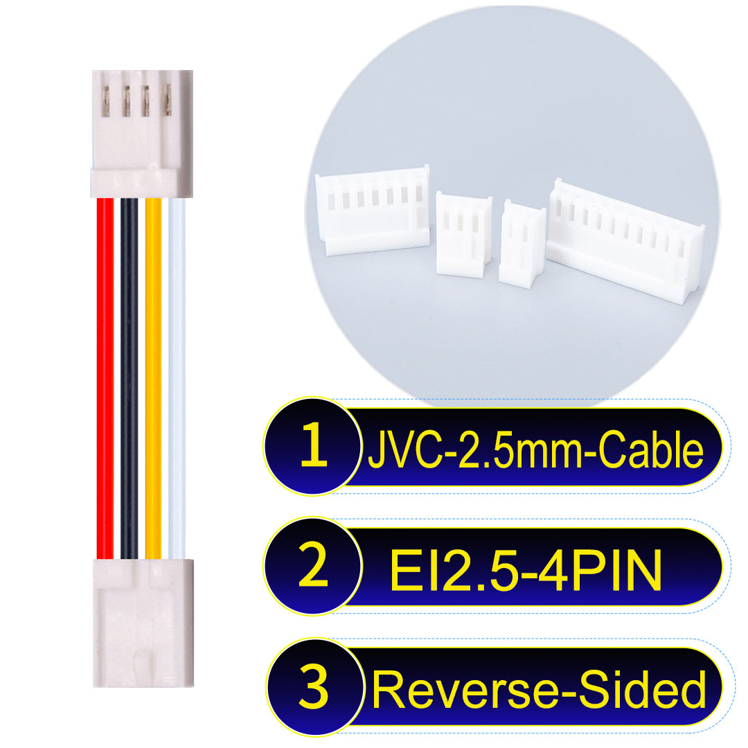 JVC_EI2.5mm_4Pin_Reverse-Side-Head_22AWG_PVC_Cable