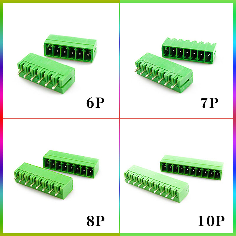 Various position options for KF2EDGV-3.5 terminal blocks including 6-position, 7-position, 8-position, and 10-position versions.