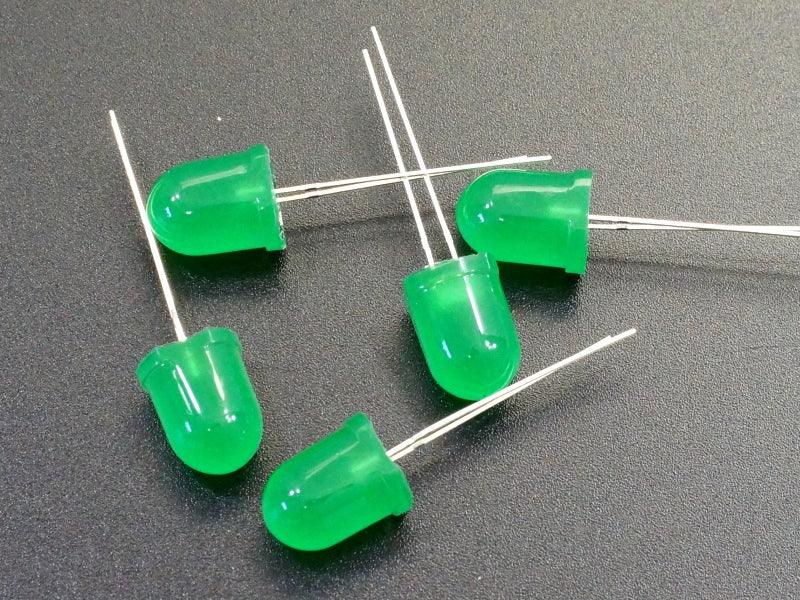 LED-10mm-Green-5-Pack