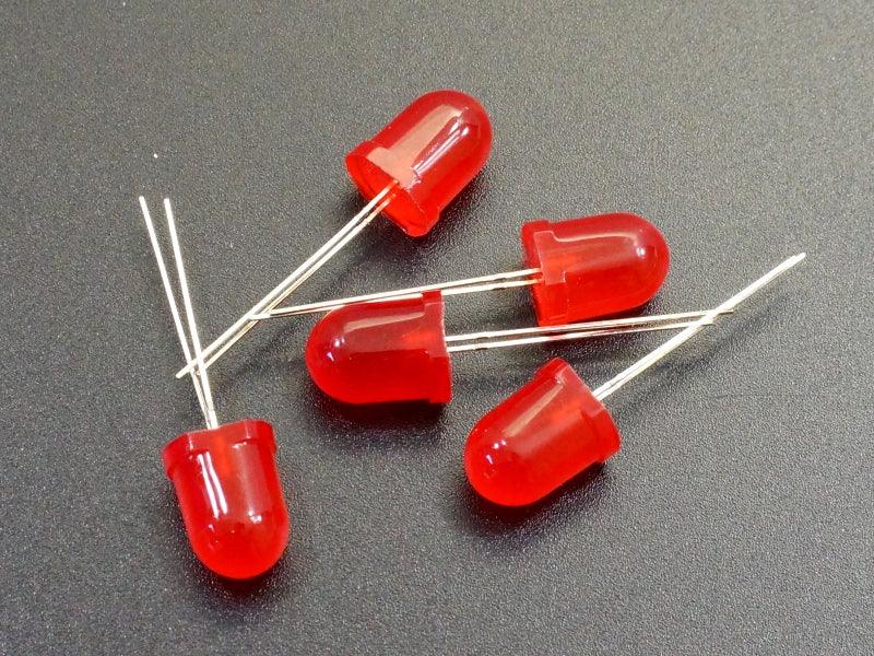 LED-10mm-Red-5-Pack