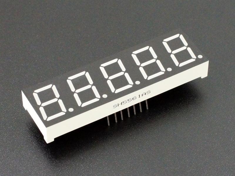 LED-7-Segment-0.56-x-5-Red