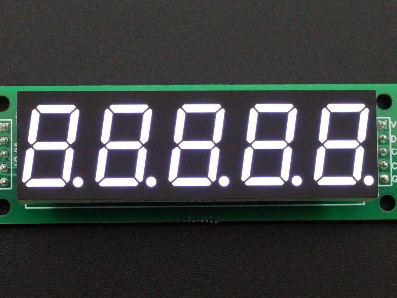 LED-7-Segment-0.56-x-5-White-On
