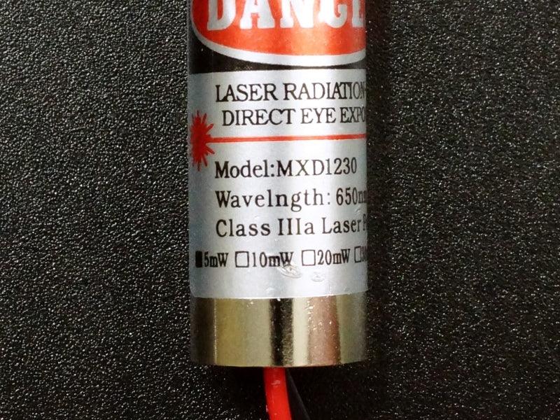Laser-MXD1230-Red-Emitter-5mW-Label-1
