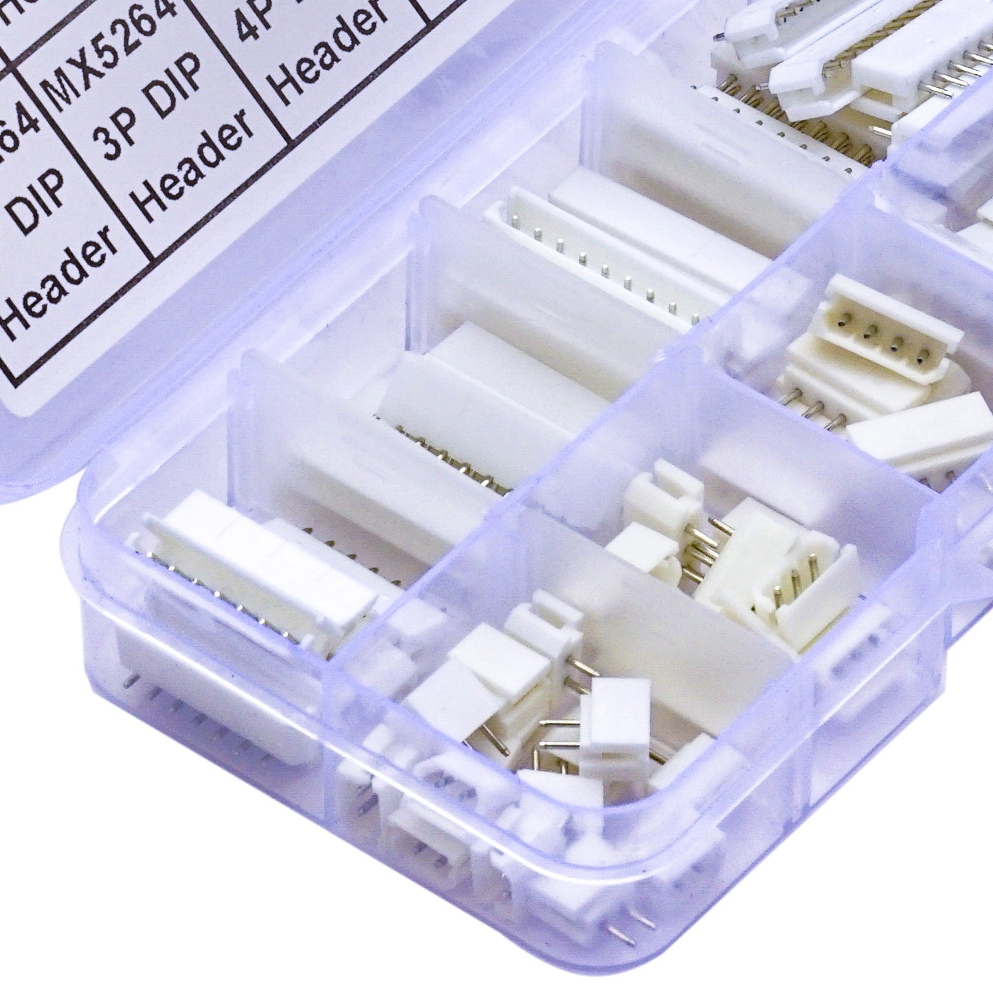 Complete MX5264 connector kit featuring 2.5mm DIP headers compatible with Molex for PCB projects