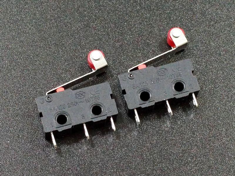 Microswitch-with-Roller-Lever-SPDT-5A-2-Pack