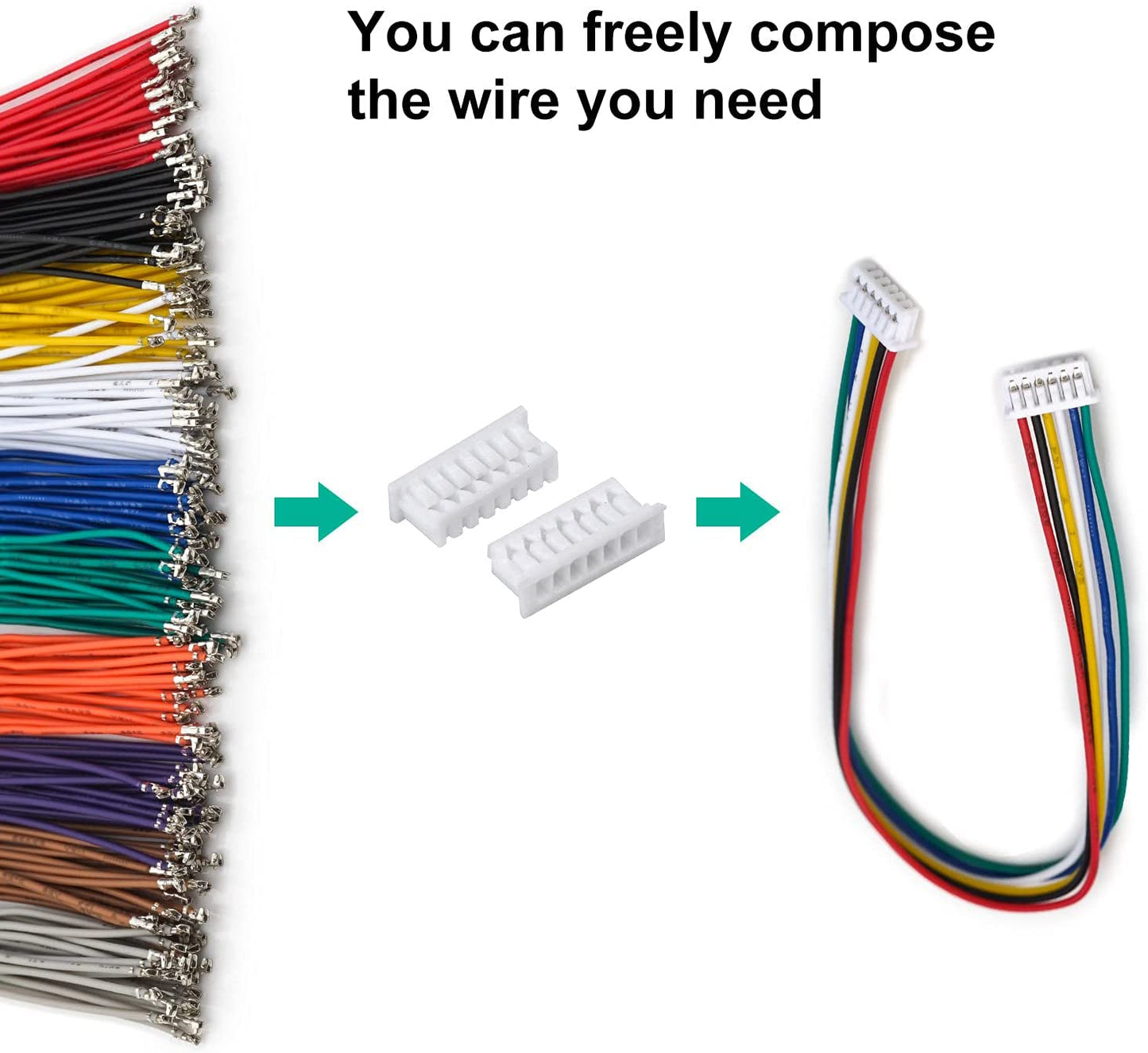 Demonstration of Molex 1.25mm male and female connectors securely connected