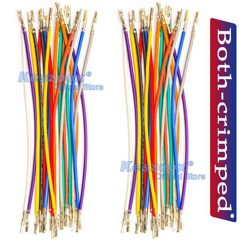 Molex 2.5mm Dupont Locking TJC8 both sided Pre-Crimped Terminal Silicone Cable (Without Connector), 22AWG UL3239 Soft Wire 200℃ Heat Resistant 3KV 3A