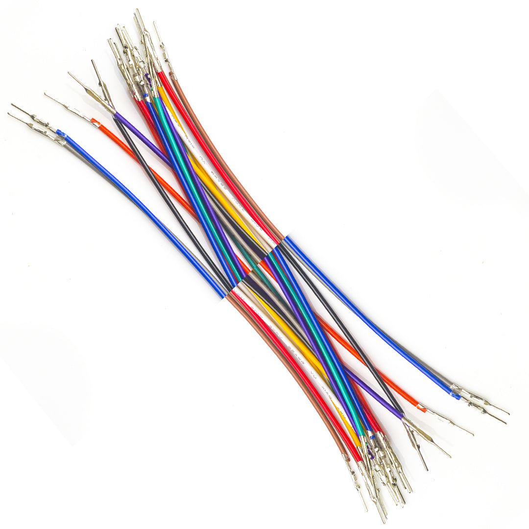 Molex 2.5mm Dupont Male to Male Pre-Crimped Terminal Cable (Without Connector), 22AWG UL1007 PVC