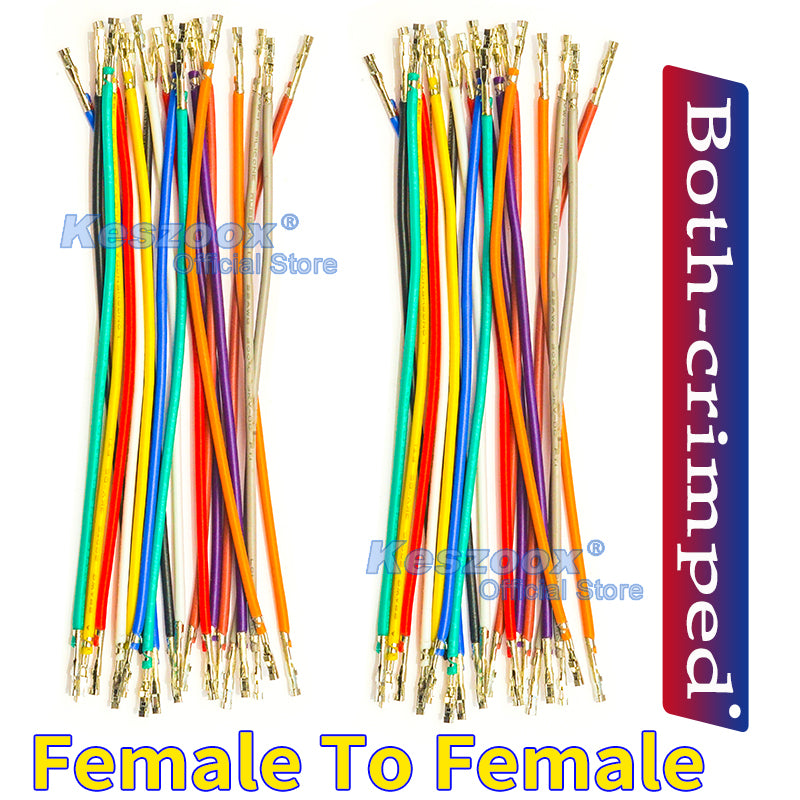 Molex 2.5mm Dupont female to female pre-crimped terminal silicone cable