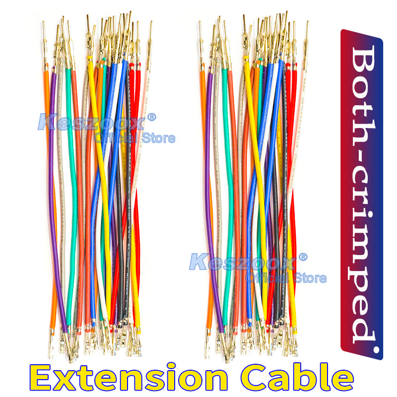 Molex 2.5mm Dupont female to male pre-crimped terminal silicone cable