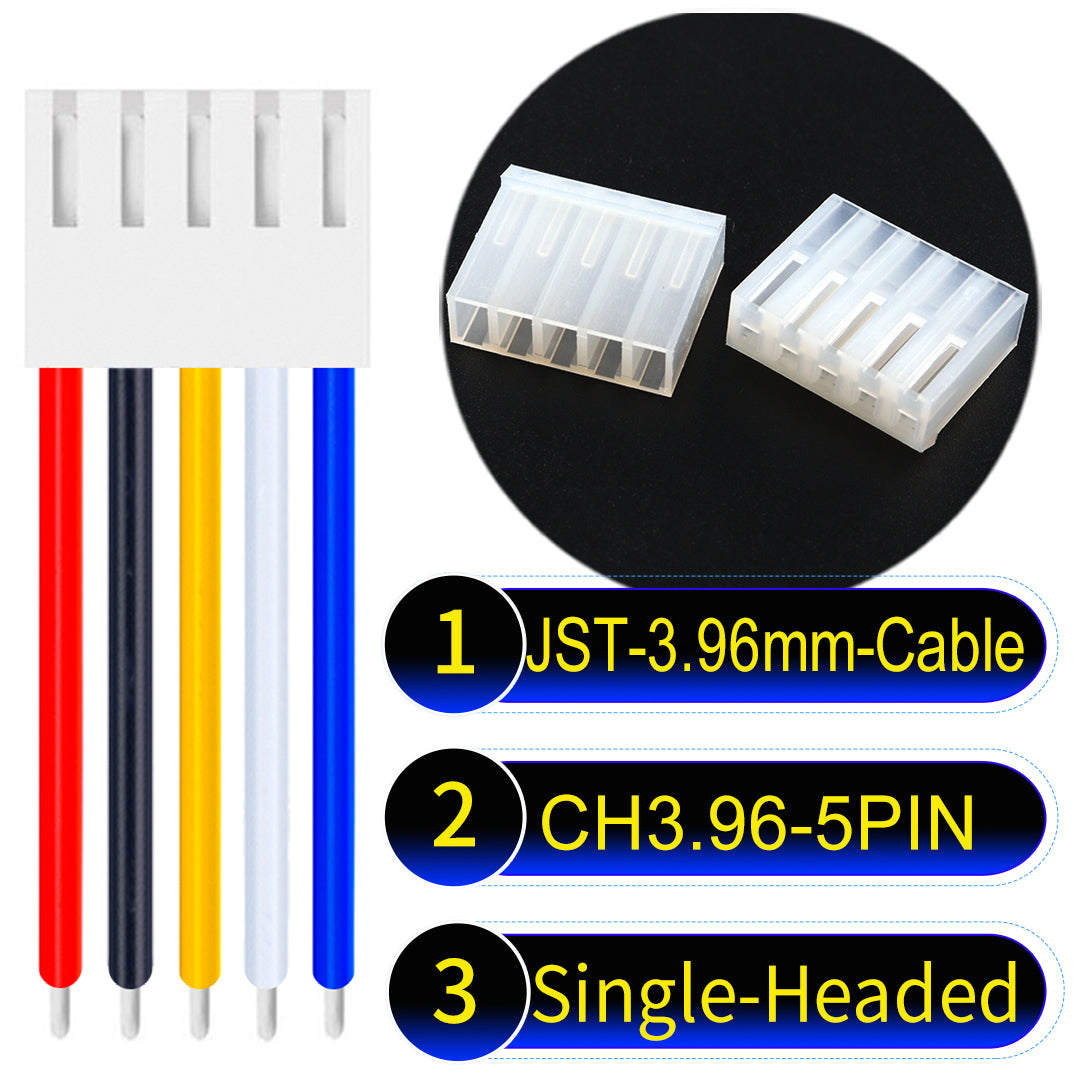 Molex KK3.96mm 5Pin UL1007 PVC Cable with 18AWG wire gauge.