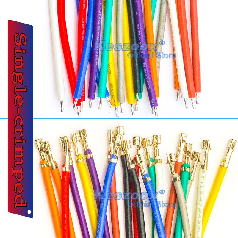 Molex KK 254 2.5mm 5264 pre-crimped terminal silicone cable, 22AWG UL3239 soft wire, heat-resistant, 200℃, 3KV, 3A
