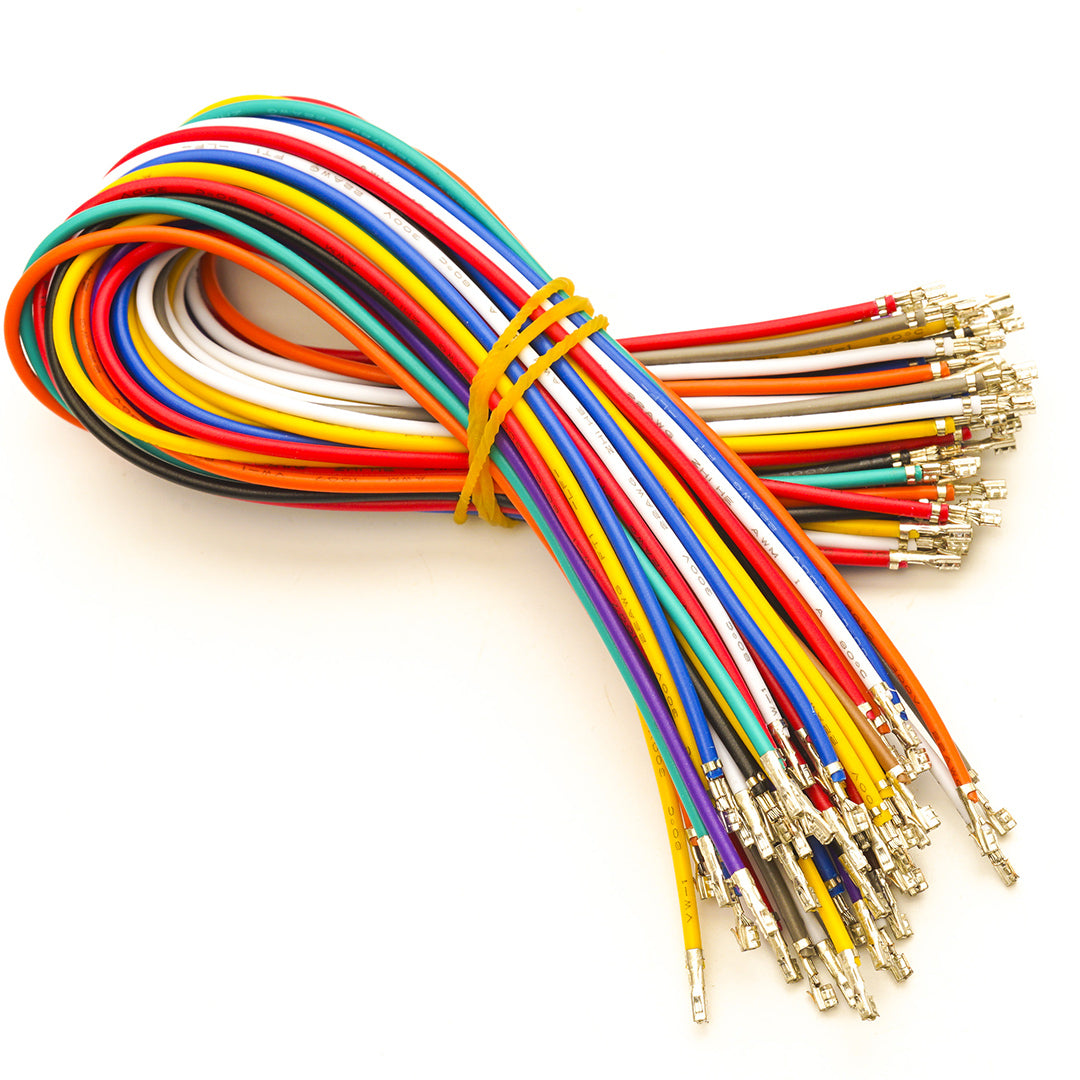 Molex KK 254 2.5mm pre-crimped terminal cable 22AWG PVC wire