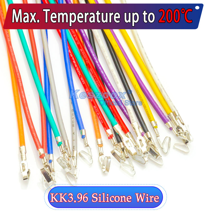 Molex KK 396 cable, 20AWG silicone wire, heat-resistant Molex cable
