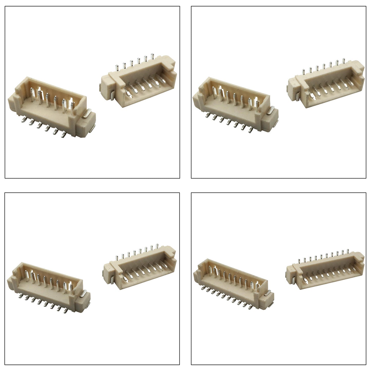 Variety pack of Molex MX1.25mm vertical socket connectors for electronics and circuit board assemblies