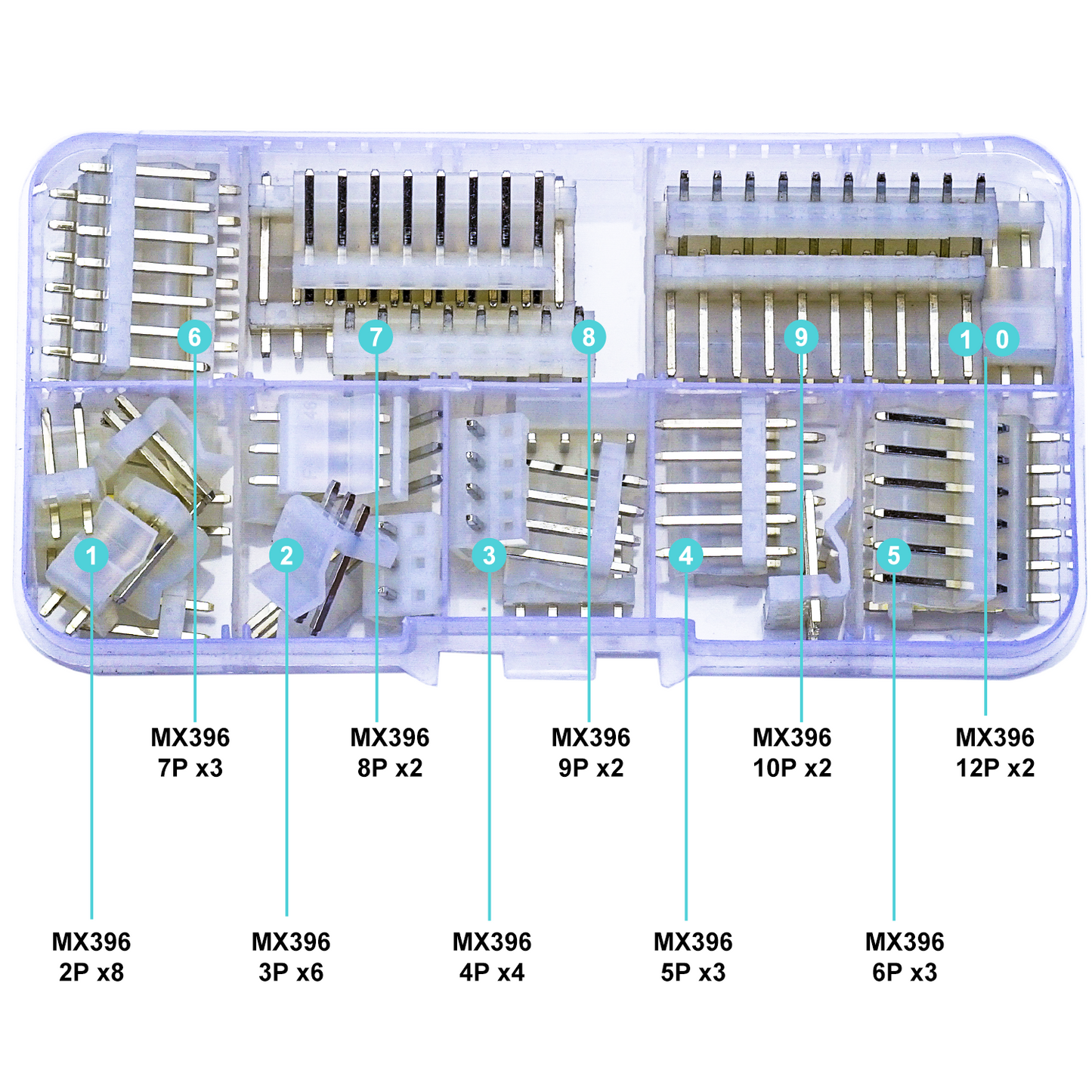 High-quality Molex MX3.96 DIP header connectors designed for stable PCB and electronic projects