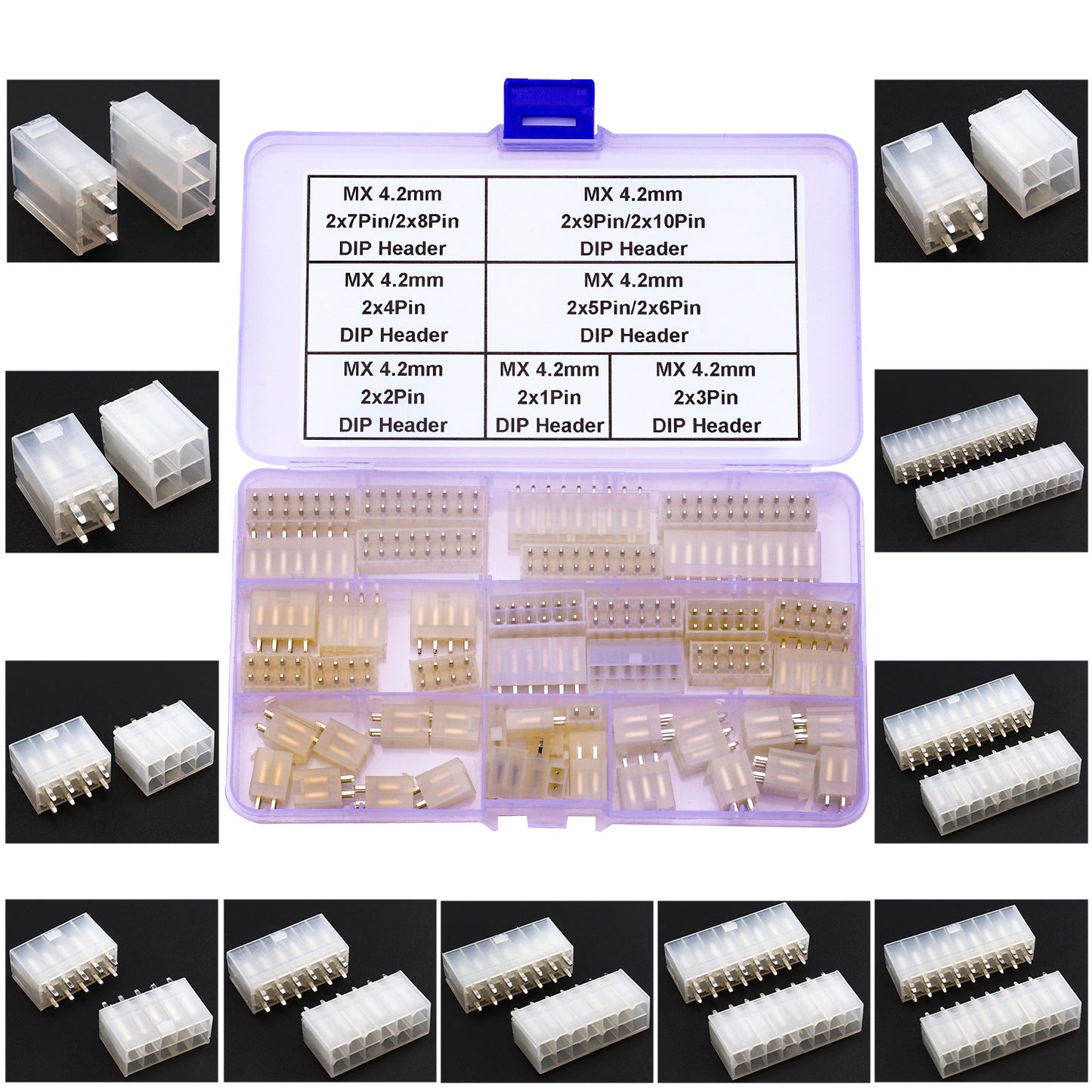 High-quality Molex MX4.2 Mini-Fit Jr 4.2mm DIP header connectors suitable for reliable wire-to-board connections