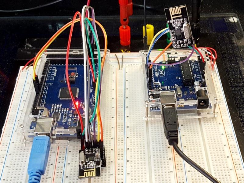 NRF24L01-Module-Test-Setup