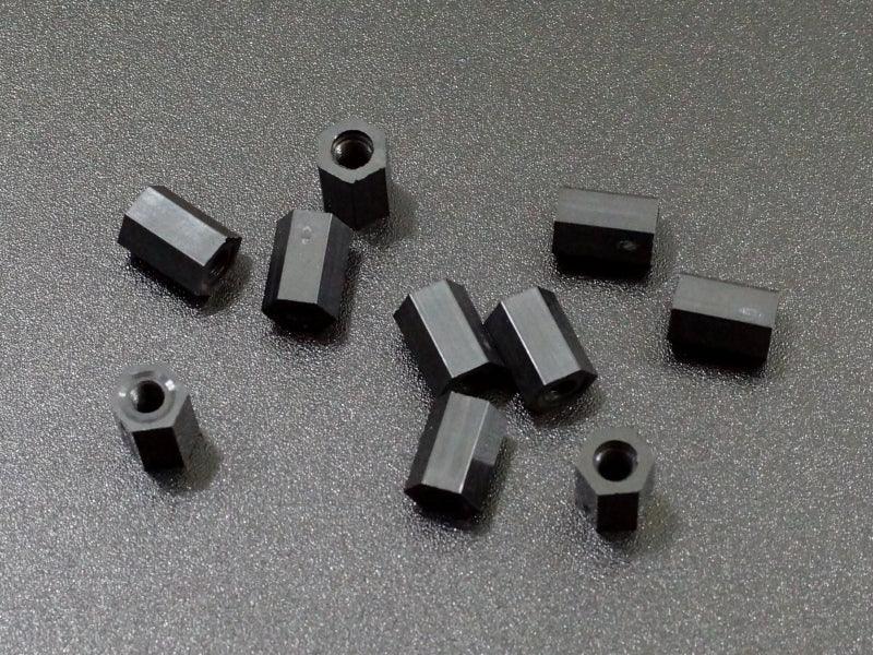 Nylon-Black-Hex-Standoff-F-F-M3x8-10-Pack