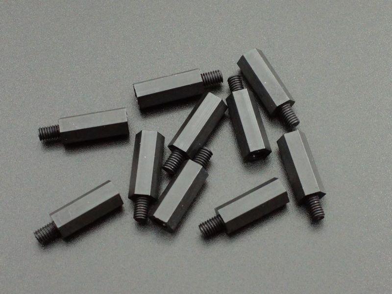 Nylon-Black-Hex-Standoff-M-F-M4x18-10-Pack