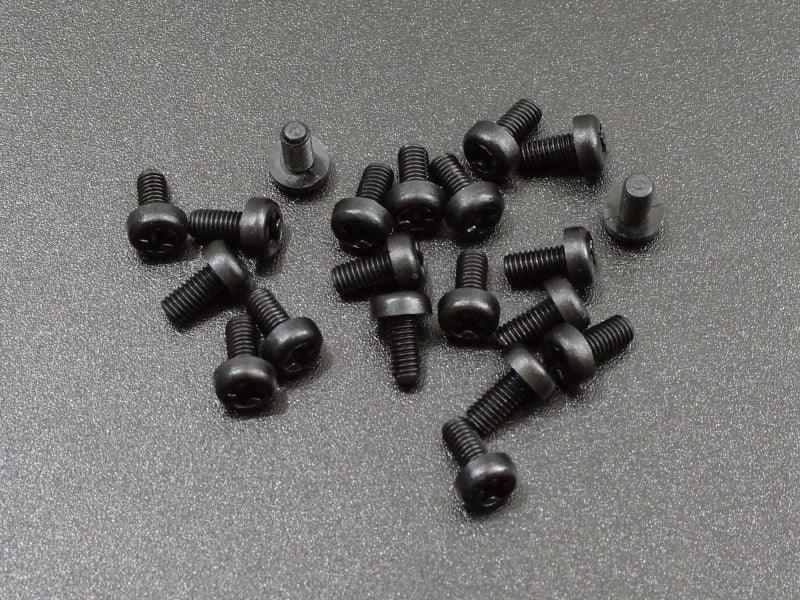 Nylon-Black-Pan-Head-Screws-3x6mm-20-Pack