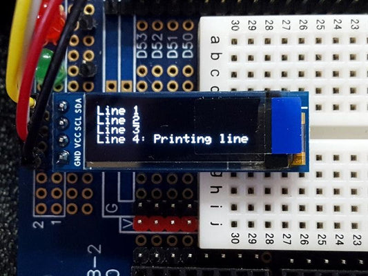 OLED-091-White-I2C-In-Operation