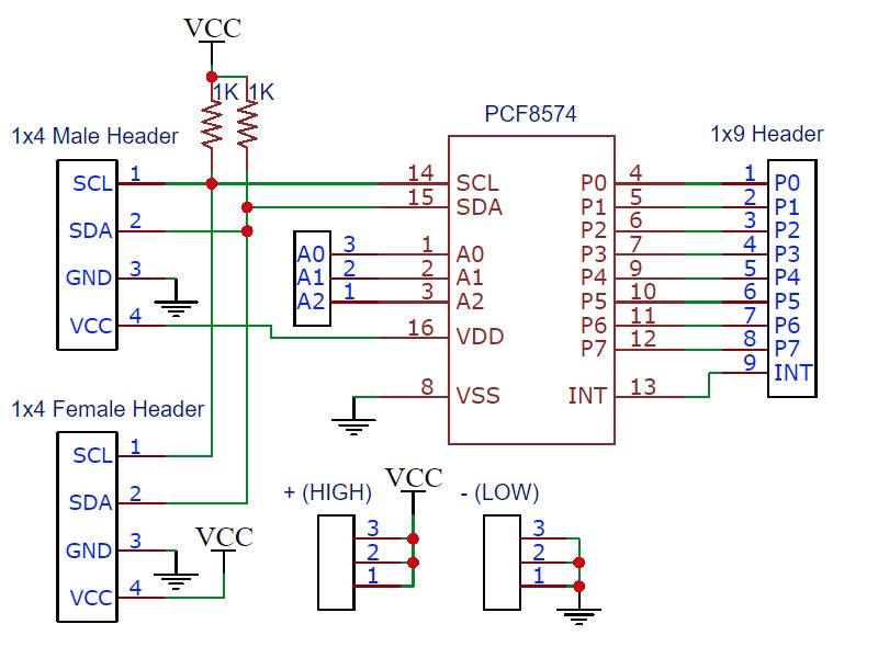 PCF8574-Module-Schematic