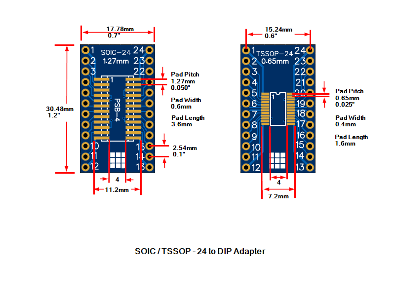 PSB-4-SOIC-TSSOP-24-Pin-Adapter-Dimensions