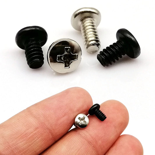 Phillips Flat Round Wafer Head Screw Bolt 6#-32x5/6/8mm for PC Case Hard Drive HDD Power Supply PSU Mount Computer Fixing Keszoox