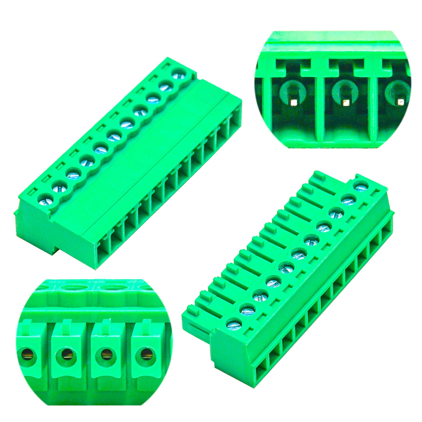 3.81mm 11P Terminal Block Set, Male and Female Connectors