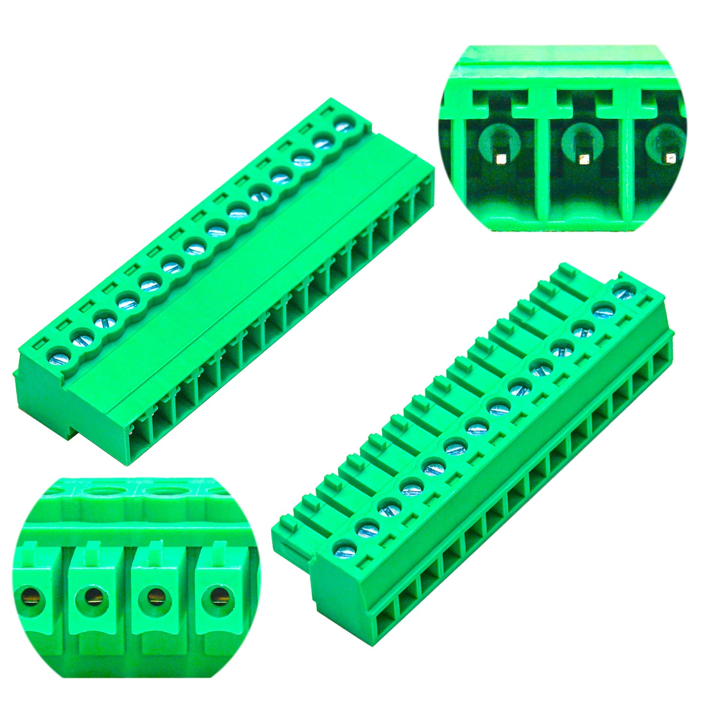 3.81mm 14P Terminal Block Set, Male and Female Connectors