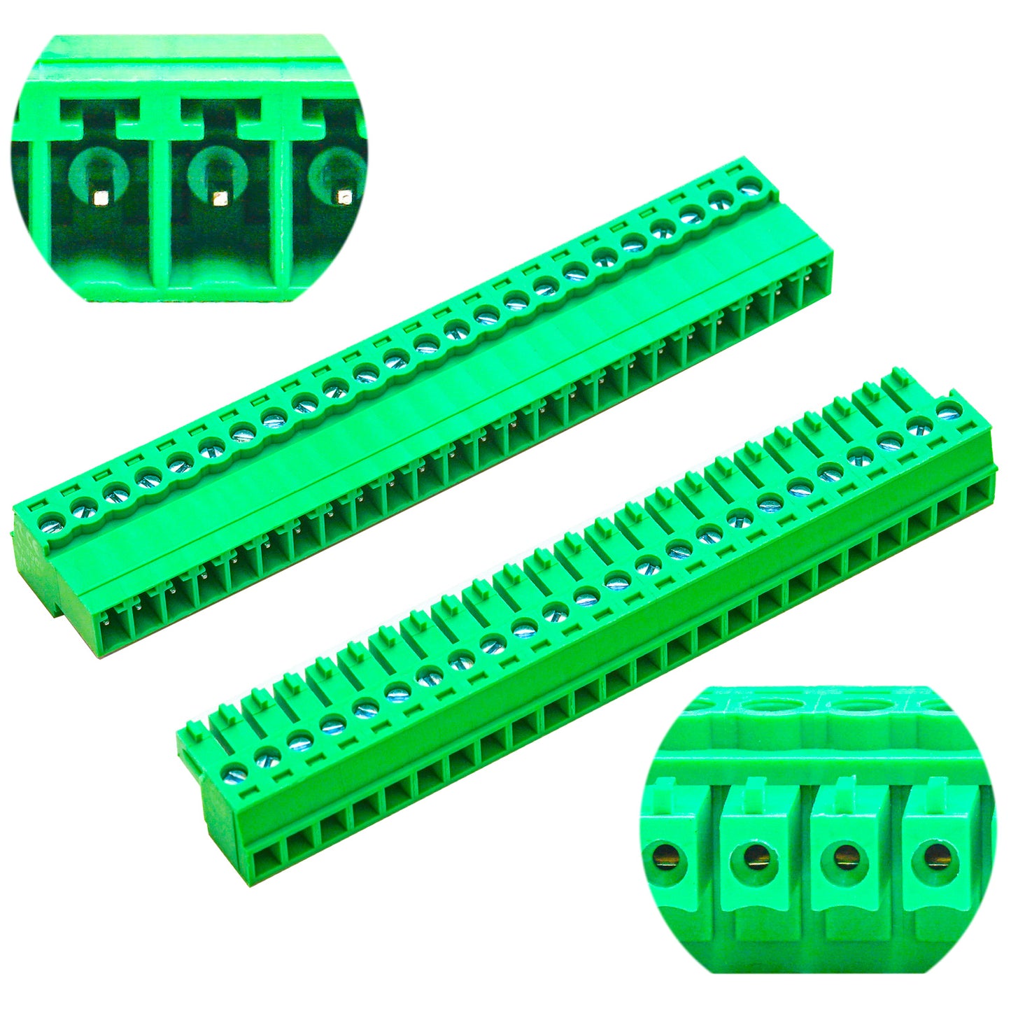 3.81mm 24P Terminal Block Set, Male and Female Connectors