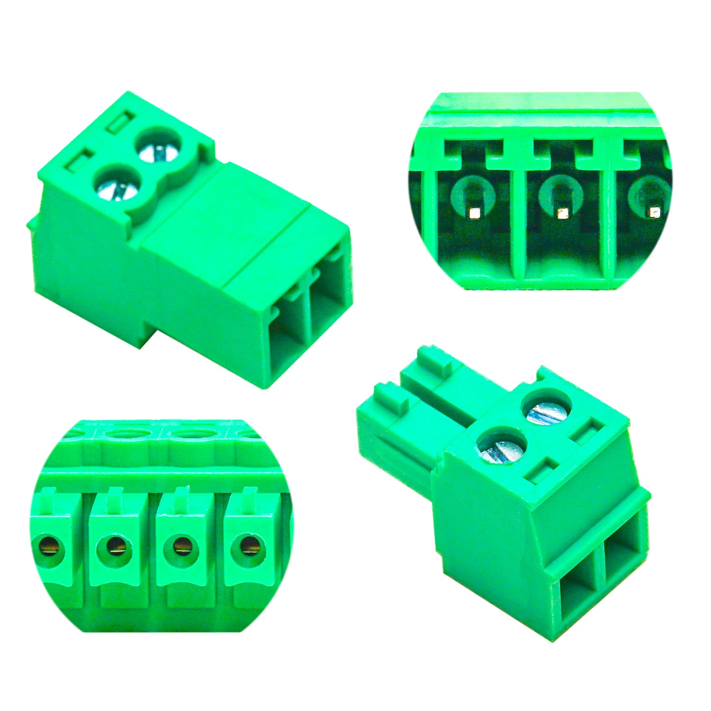 3.81mm 2P Terminal Block Set, Male and Female Connectors