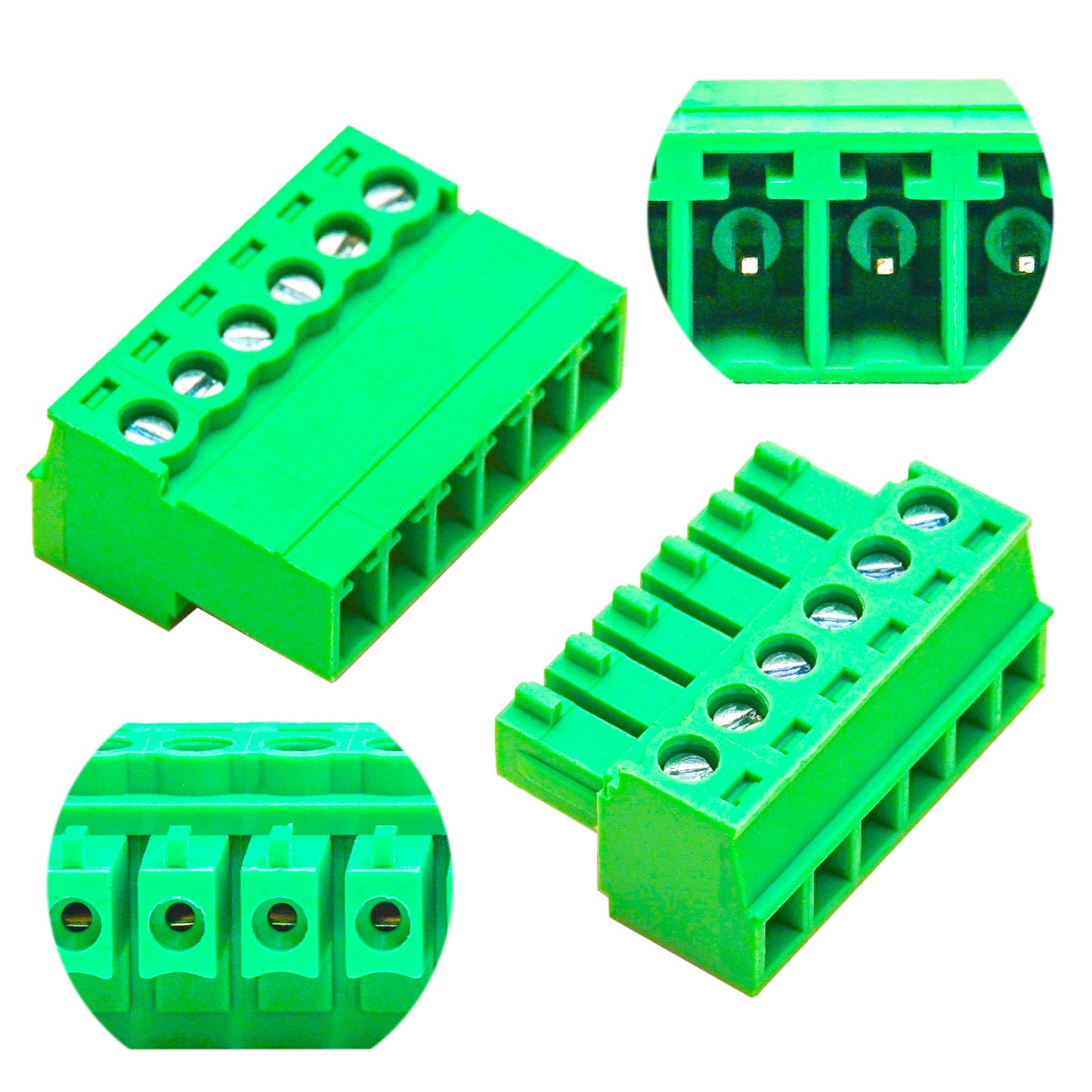 3.81mm 6P Terminal Block Set, Male and Female Connectors