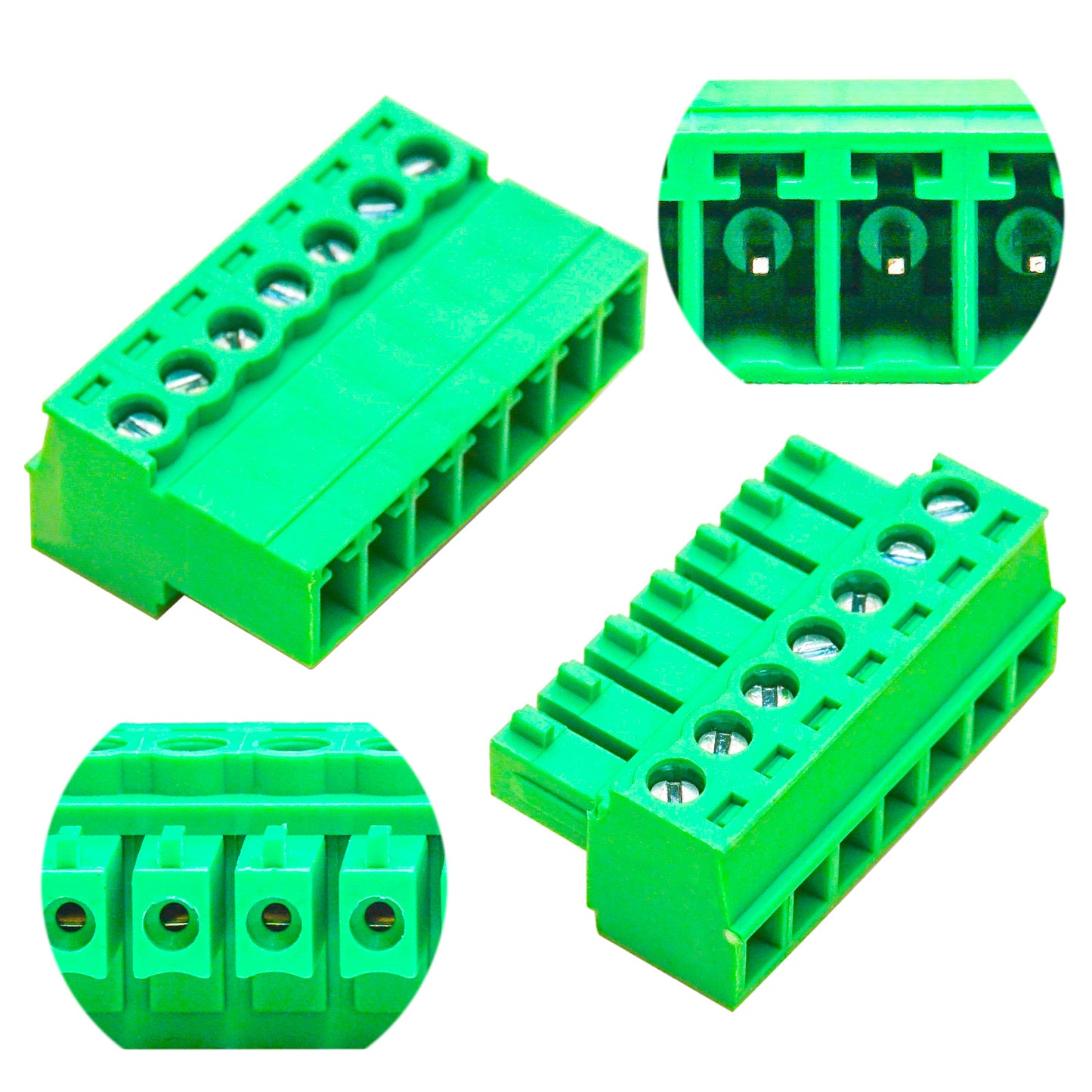 3.81mm 7P Terminal Block Set, Male and Female Connectors