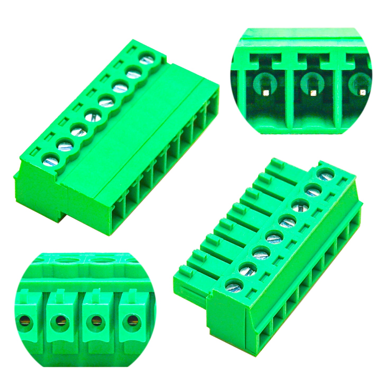 3.81mm 8P Terminal Block Set, Male and Female Connectors