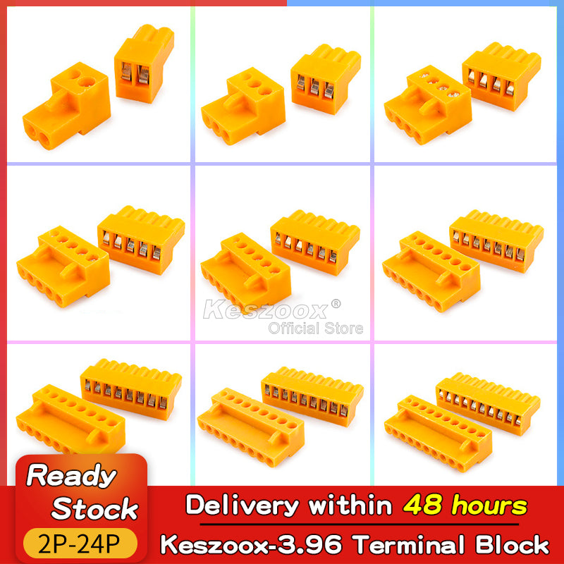 Overall view of 3.96mm plug connector