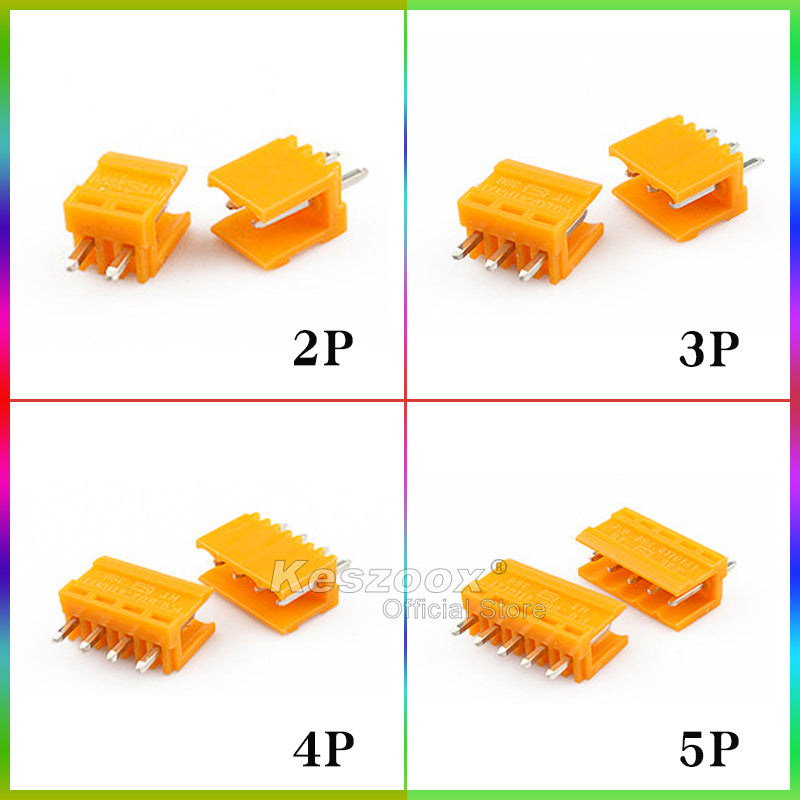 Side profile of 3.96mm pin header