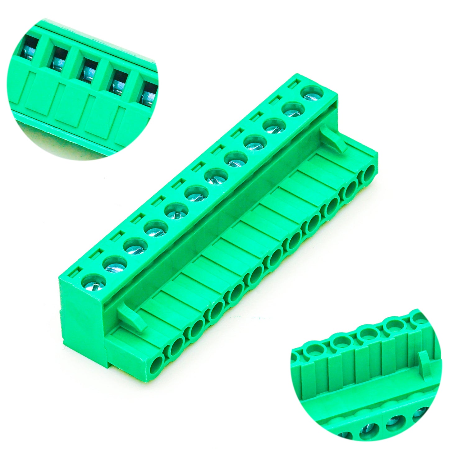 12-position green pluggable terminal