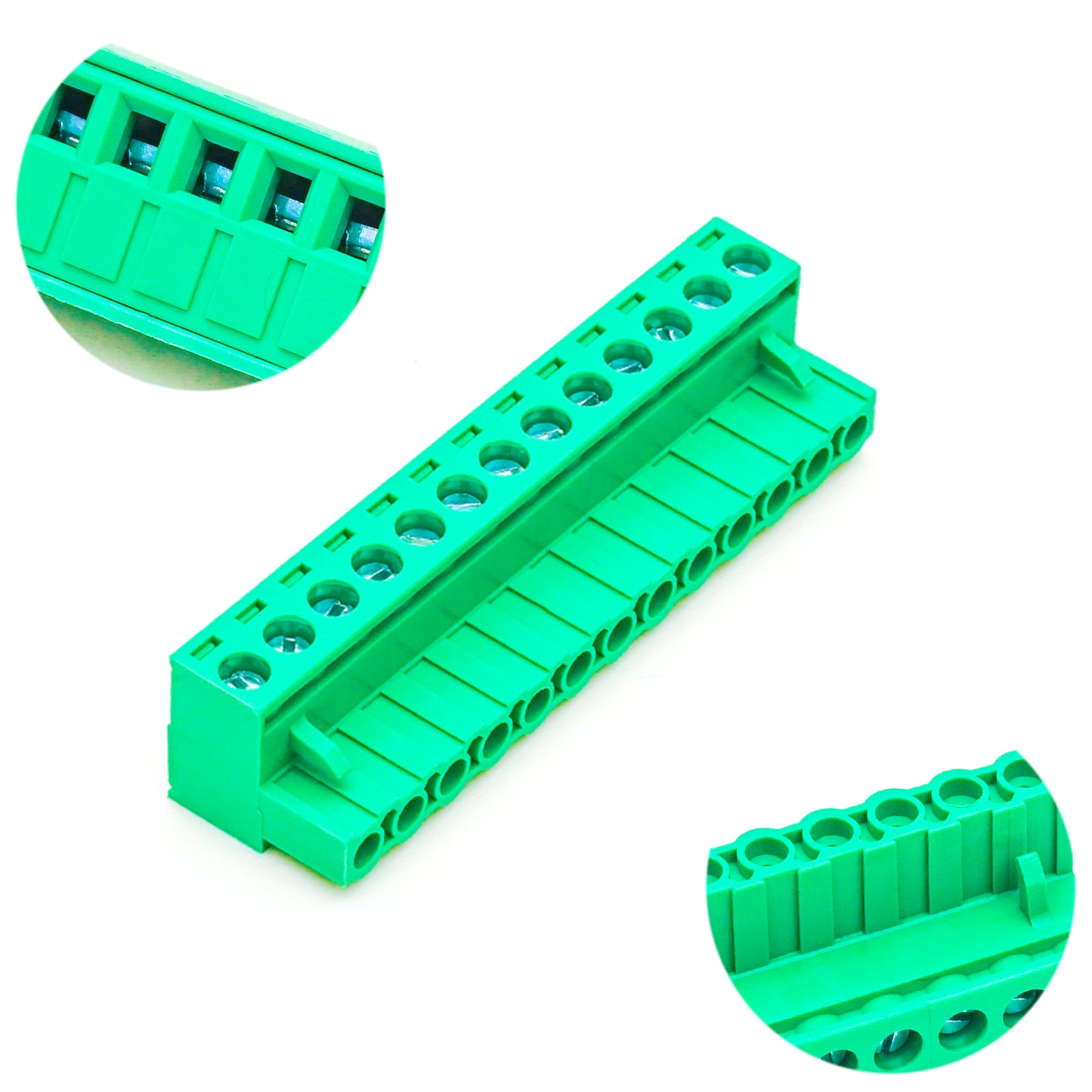 13-position green pluggable terminal