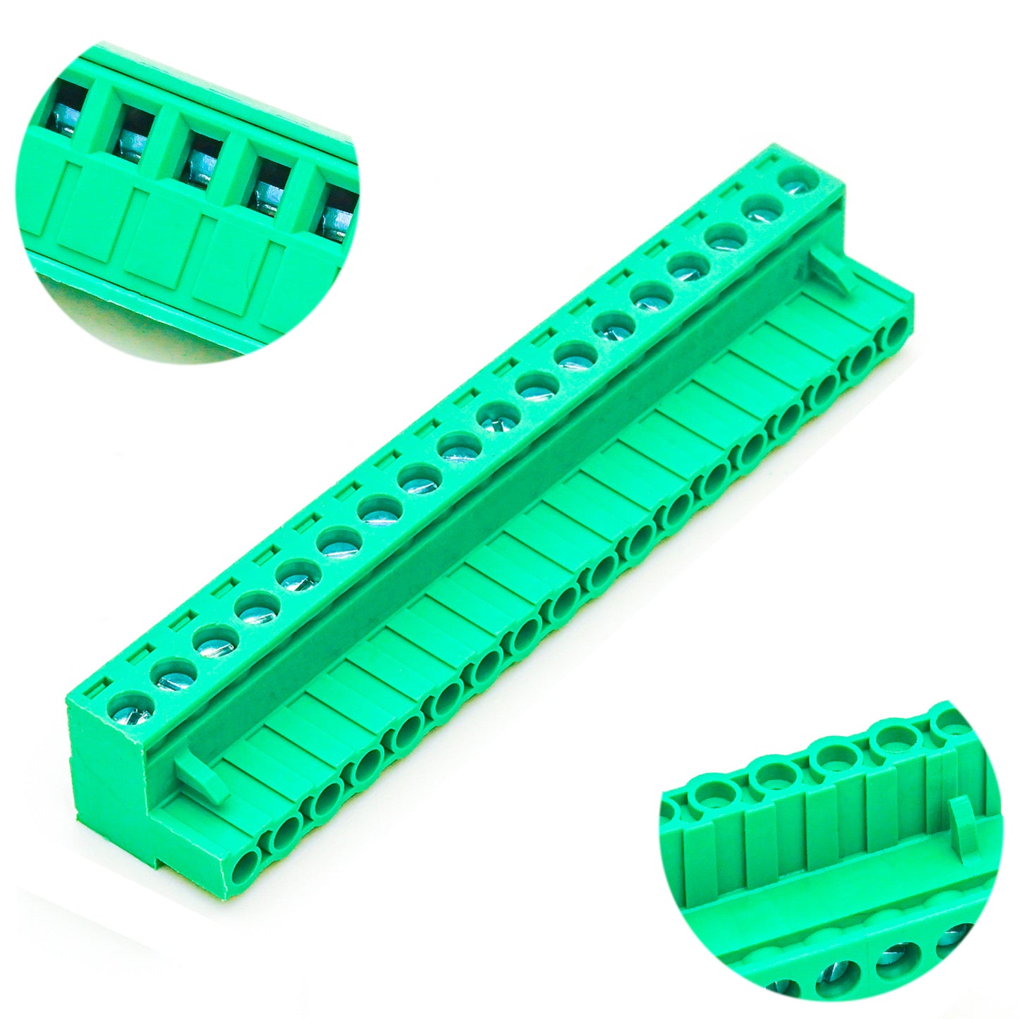 18-position green pluggable terminal