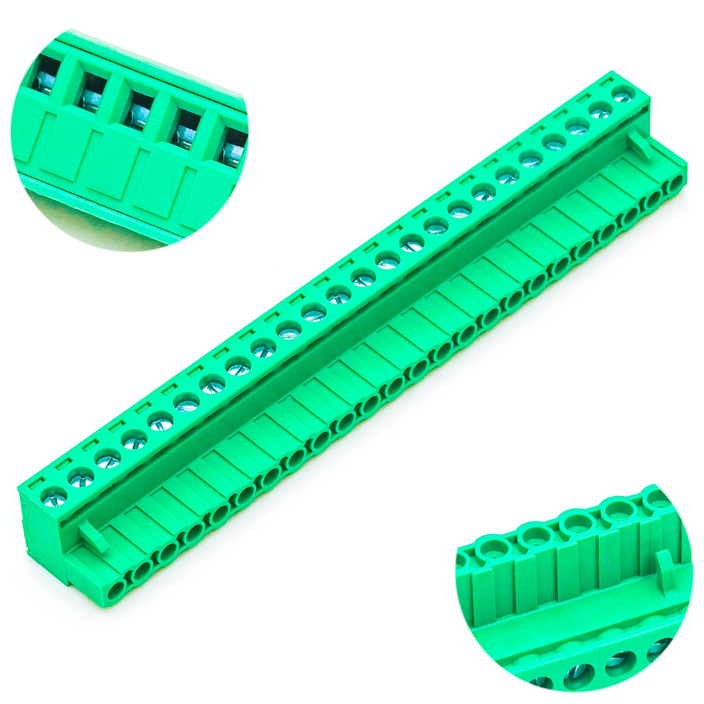 24-position green pluggable terminal