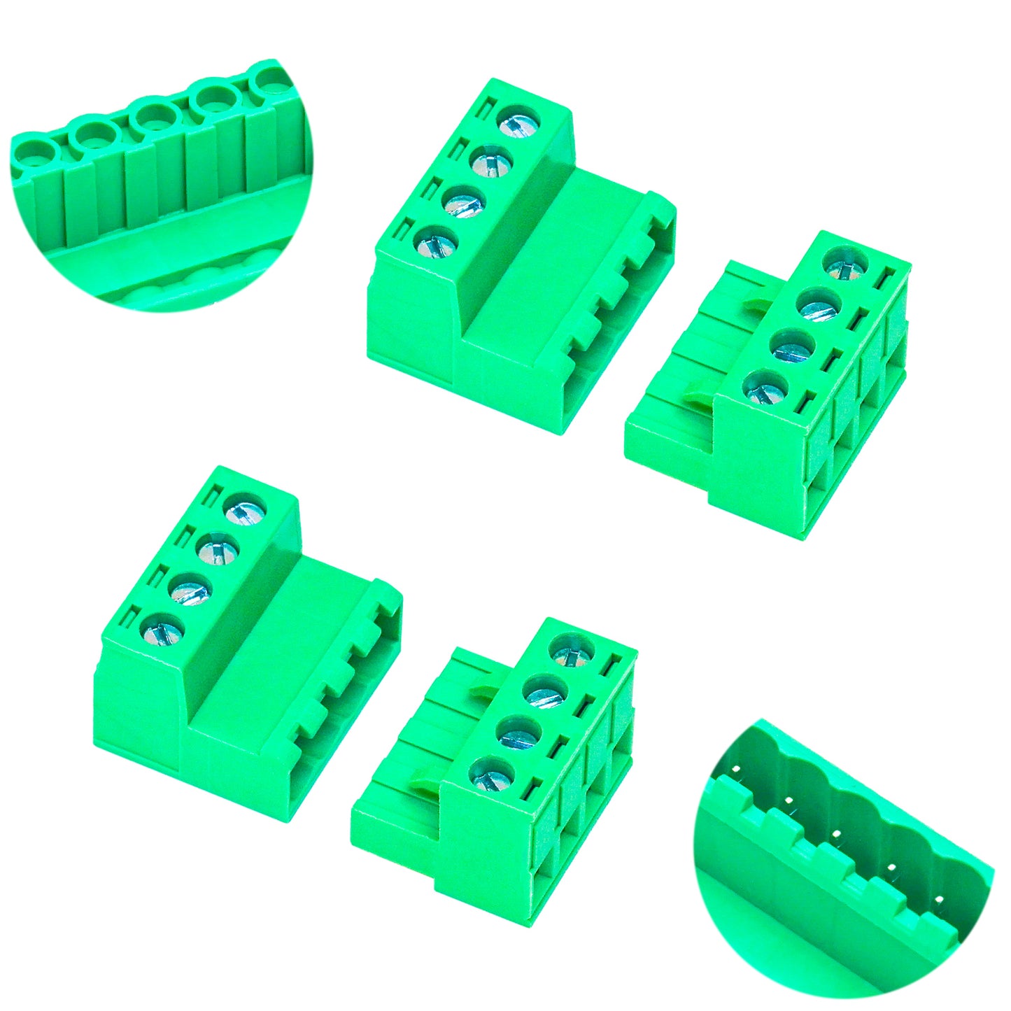 4P plug and header terminal block