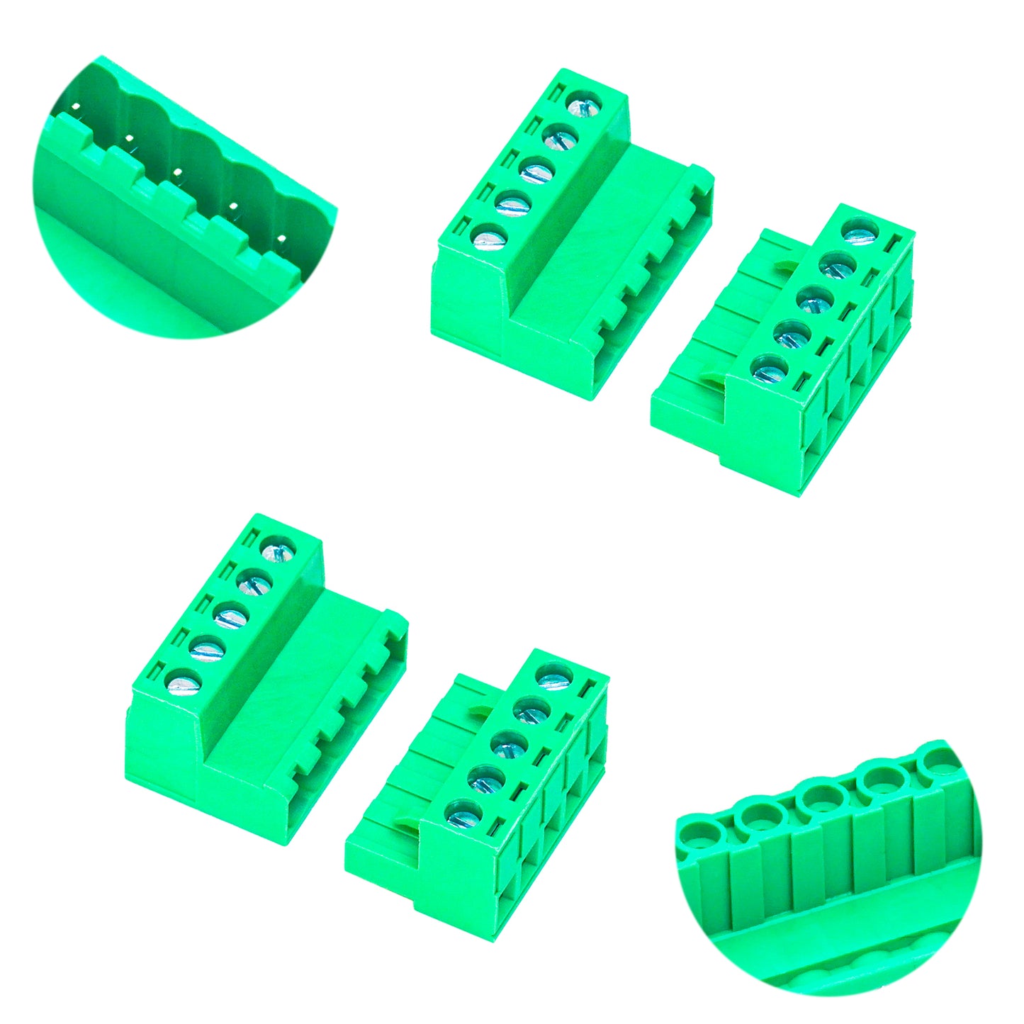 5P plug and header terminal block