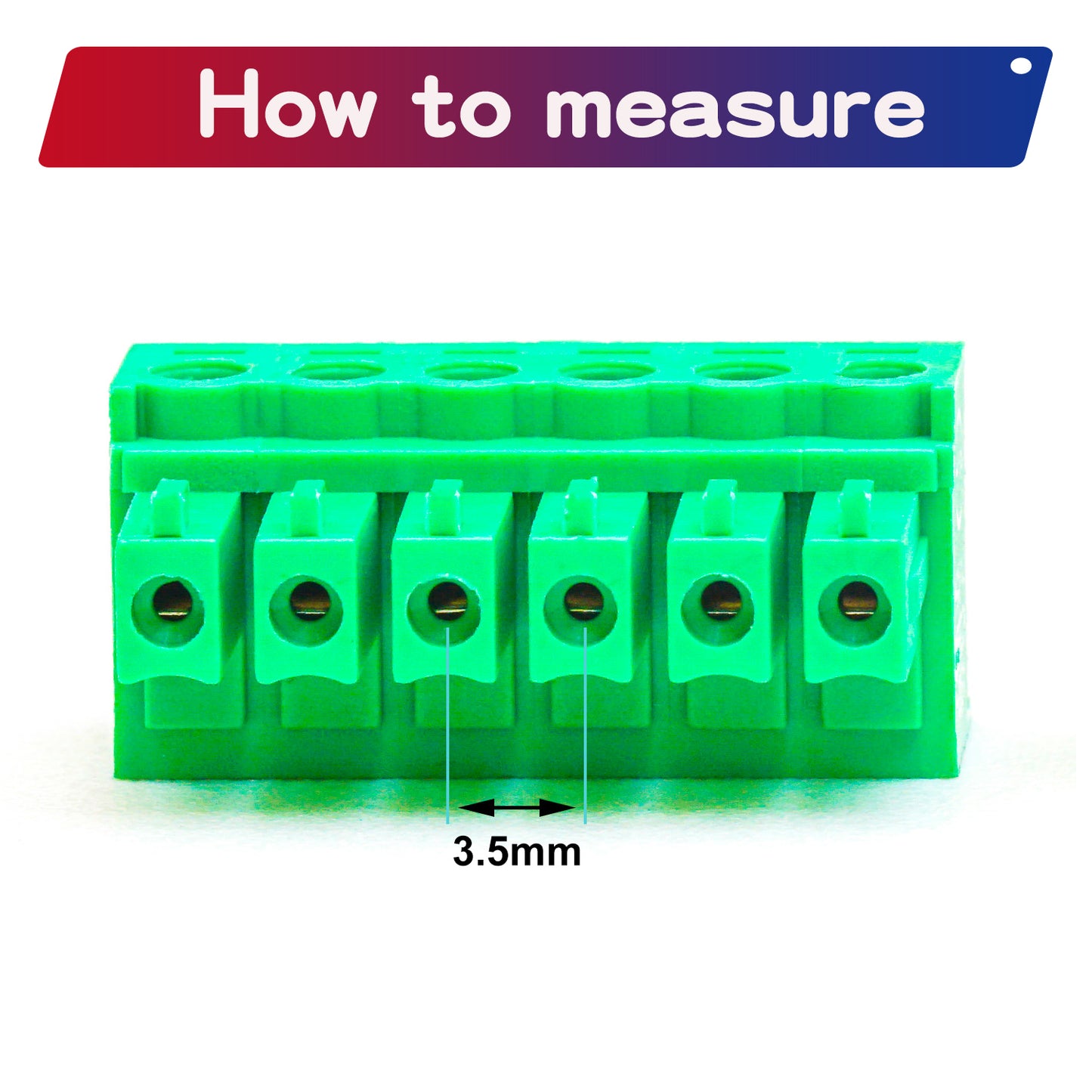 Wire insertion position on terminal